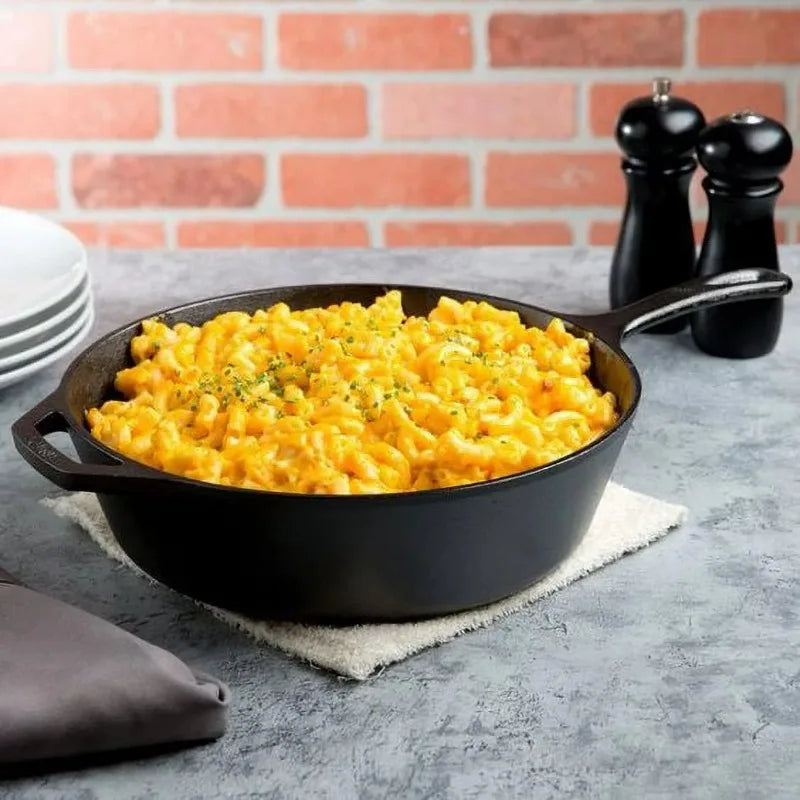 Norvo | Lodge Støpejern 10.25" / 3.2 Liter Krydrete Dyp Stekepanne