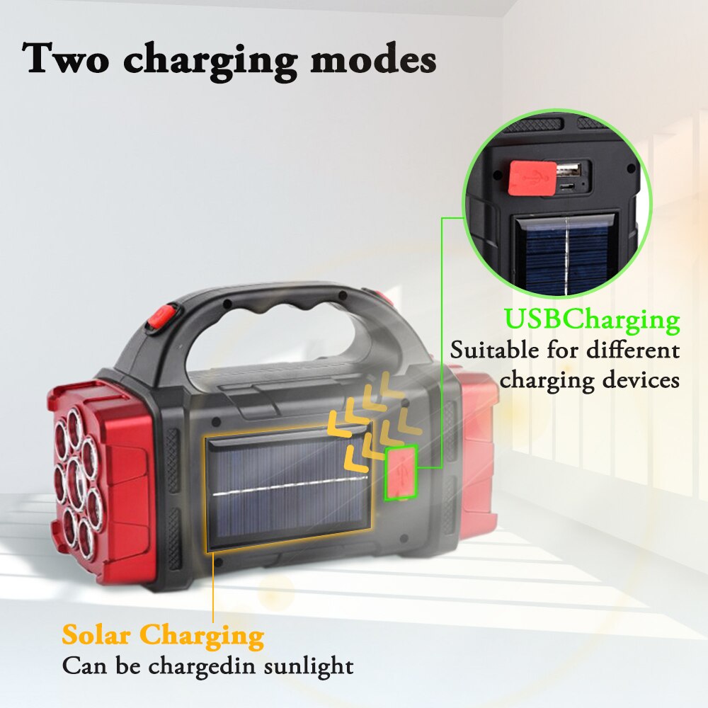 Norvo | Solar Blast Kraftfull Power Bank LED Lommelykt