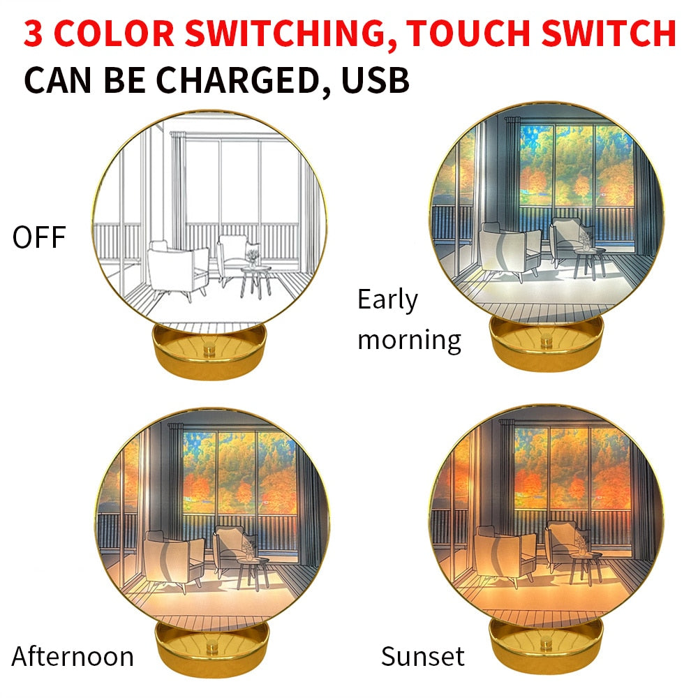 Norvo | Kreativ Kunstnerisk Orb Maleri Bordlampe