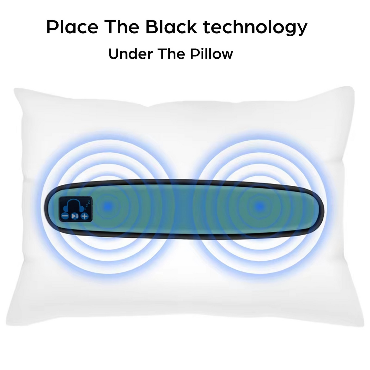 Norvo | Benledning Bluetooth 5.0 Trådløs Høyttaler, Bærbar Stereo Lydbar for Underpute Avslapning og Bedre Søvn