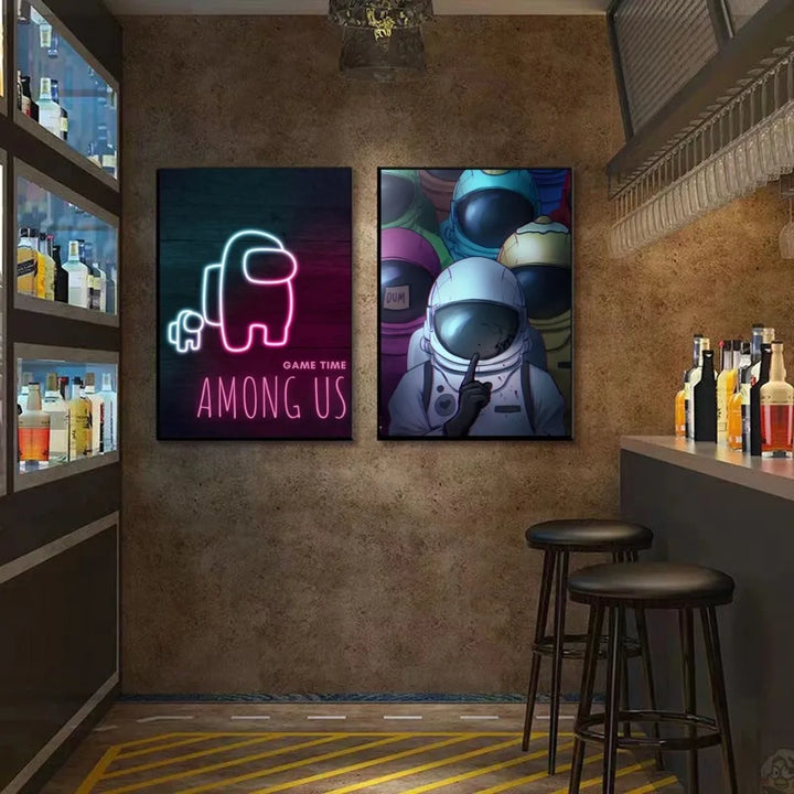 Norvo Among Us Plakat Veggkunst Hjemmeinnredning Rominnredning Digital Maleri Stue Restaurant Kjøkken Kunst