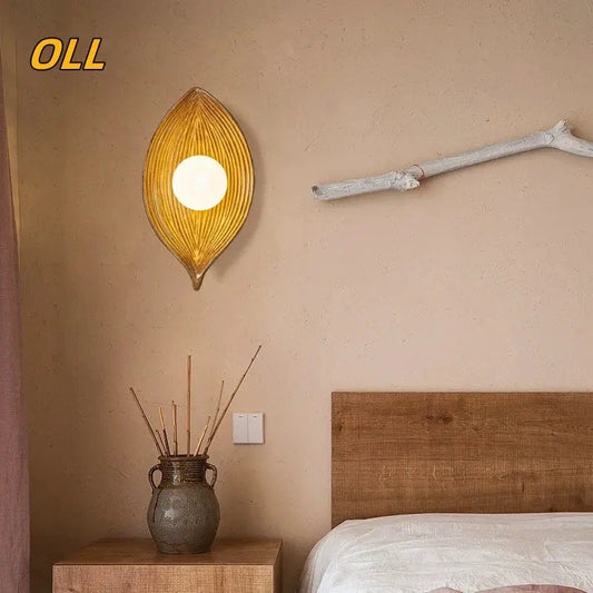 Norvo | Vegglampe LED blad gull Elegant