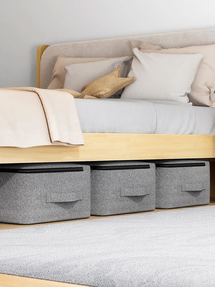 Norvo | KLESOPLAGSPOSE – Sammenleggbar oppbevaringspose med vindusluke og glidelås for klær og sengetøy