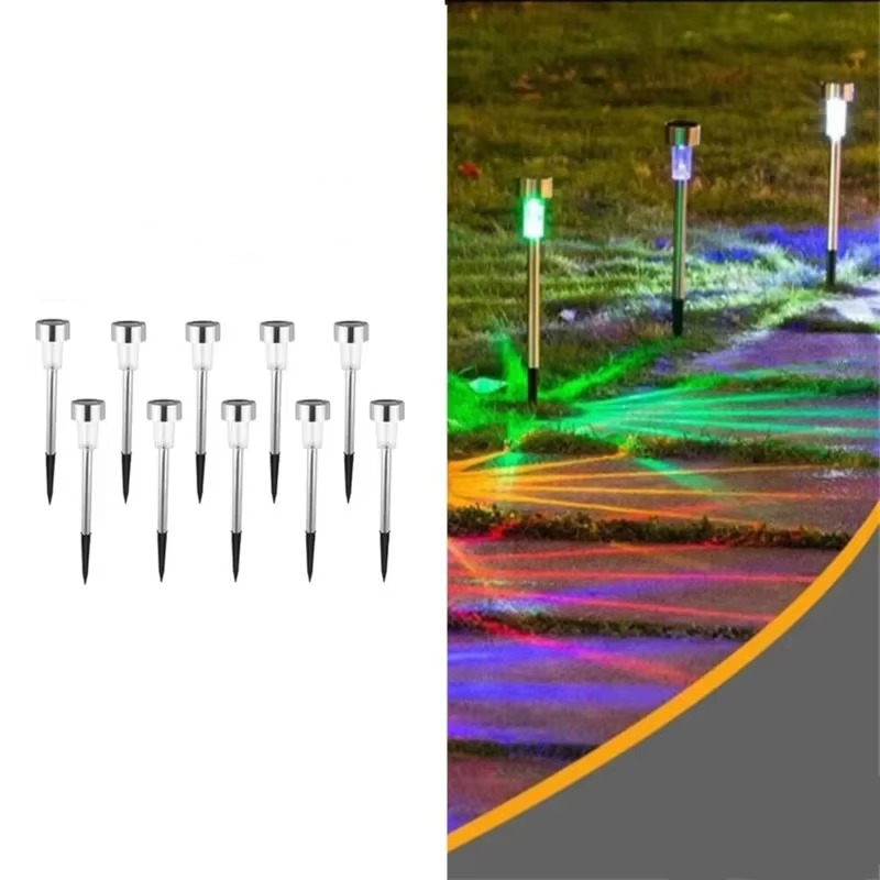 Norvo | Solcelledrevet Fe Lys 10-Delt Sett for Utendørs Landskapsarbeid