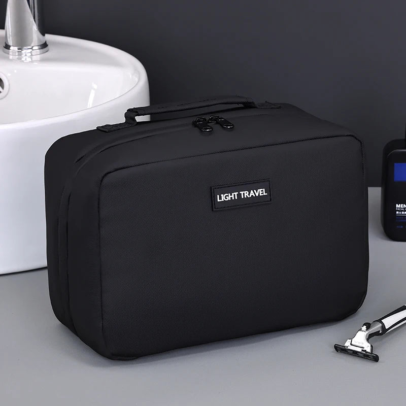 Norvo | Packvard Herres Toalettmappe Reisetask | 24×16×11 cm | Vannavvisende & Rivesterk | Med Bærehåndtak & Godt med Oppbevaring