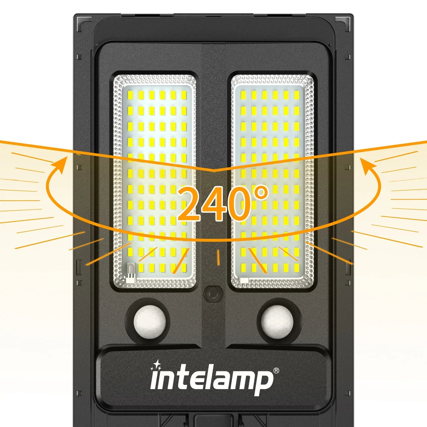 Norvo | HelionGuard ProLight 12000 Solar-LED Spotlight med Fjernkontroll | Bevegelsessensor opptil 30 m | 3000 lm | IP65 | For Hage, Garasje & Gårdsbelysning