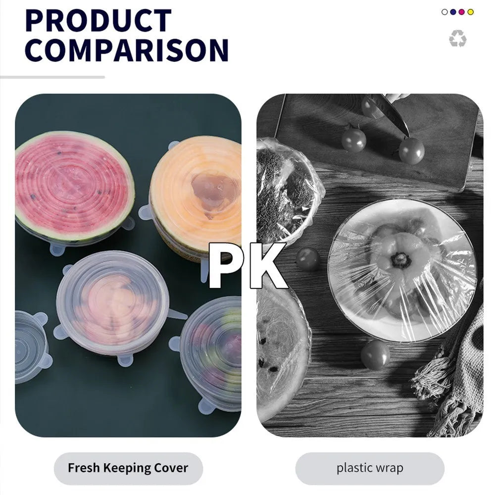 Norvo | Elastiske Silikon Lokkkapper 6PCS