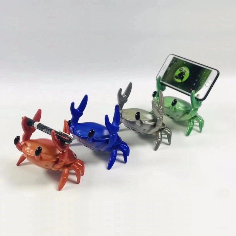 Norvo | Kreativ Krabbe Telefonholder Trådløs Bluetooth Mini Høyttaler