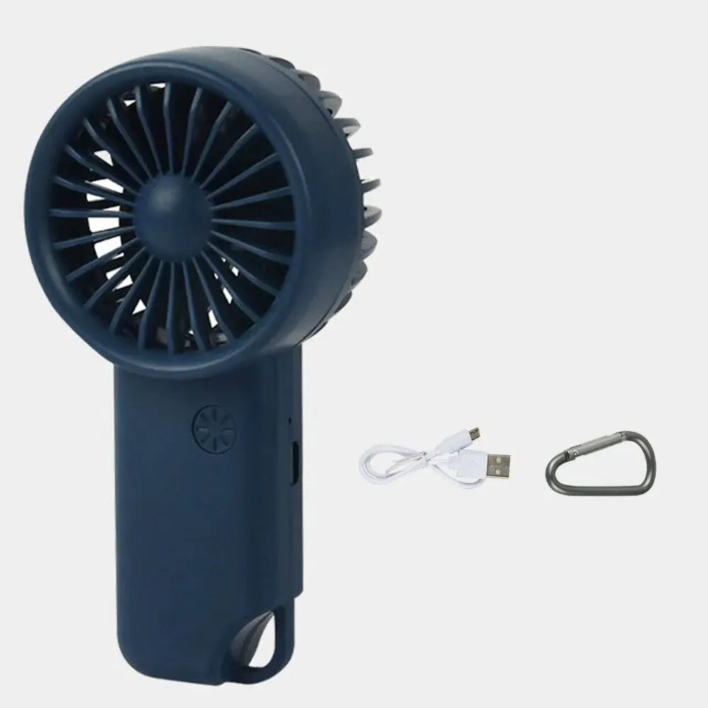 Norvo | Brisola Mini Håndholdt Vifte med USB-lading | 3 Hastighetsinnstillinger & LED-skjerm | Bærbar Batterivifte for Kontor, Reise & Sport