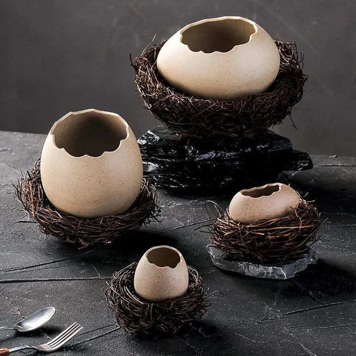 Norvo | Kreativ Keramisk Fuglerede Eggshell Skål
