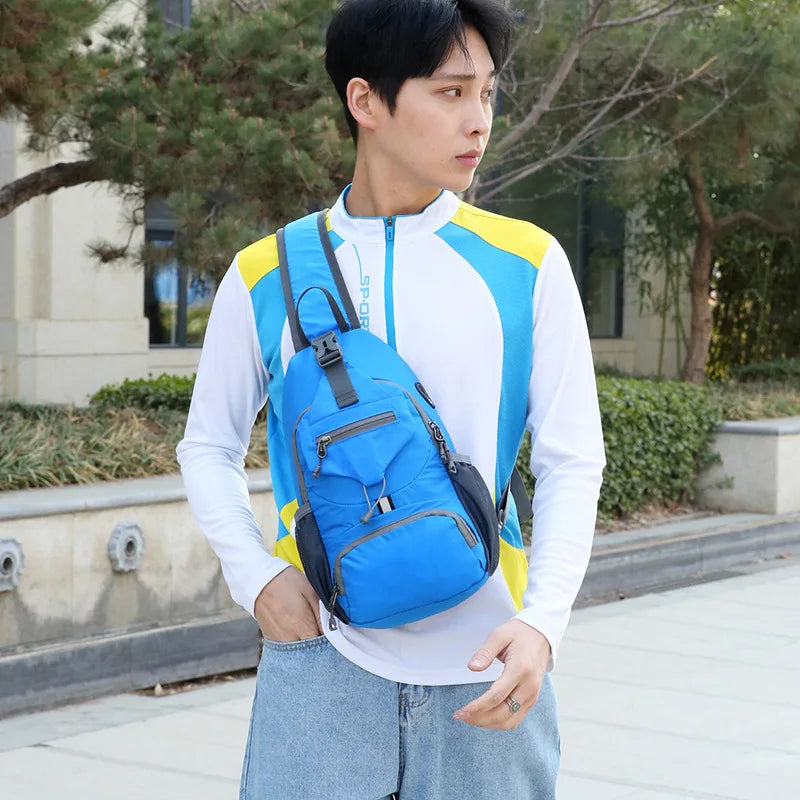 Norvo | SecurePack | Tyveribeskyttet vanntett fler-lomme skulderryggsekk – Lett crosbody reiseveske