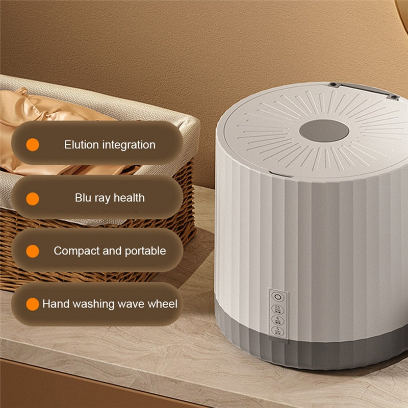 Norvo | 4L Mini Bærbar Roterende Turbine Vaskemaskin