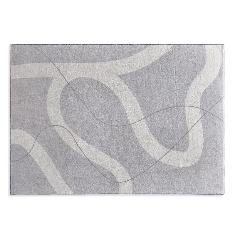 Norvo | Japansk Minimalistisk Stort Område Teppe Mykt Fluffy Antiskli for Stue og Soverom