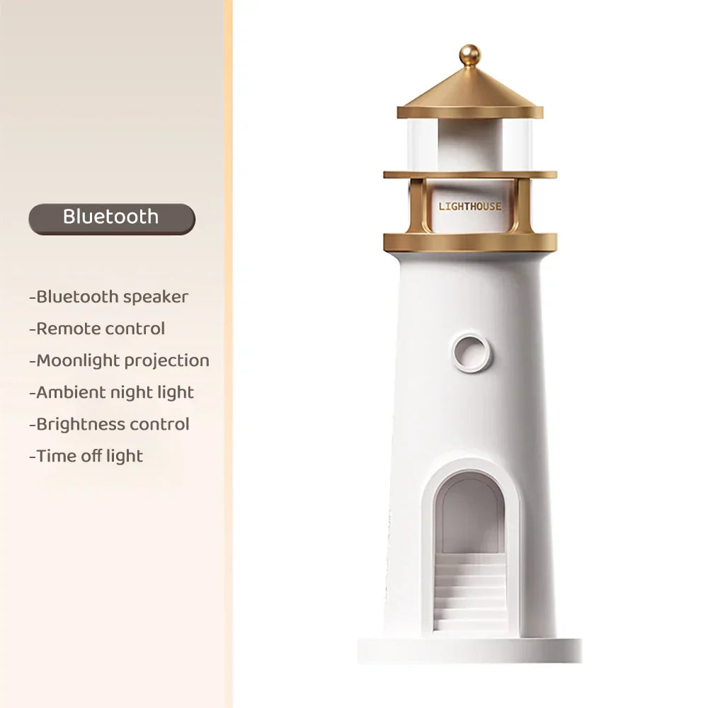 Norvo | Lighthouse Ambient lys Bluetooth Musikk Dimmer Projektion
