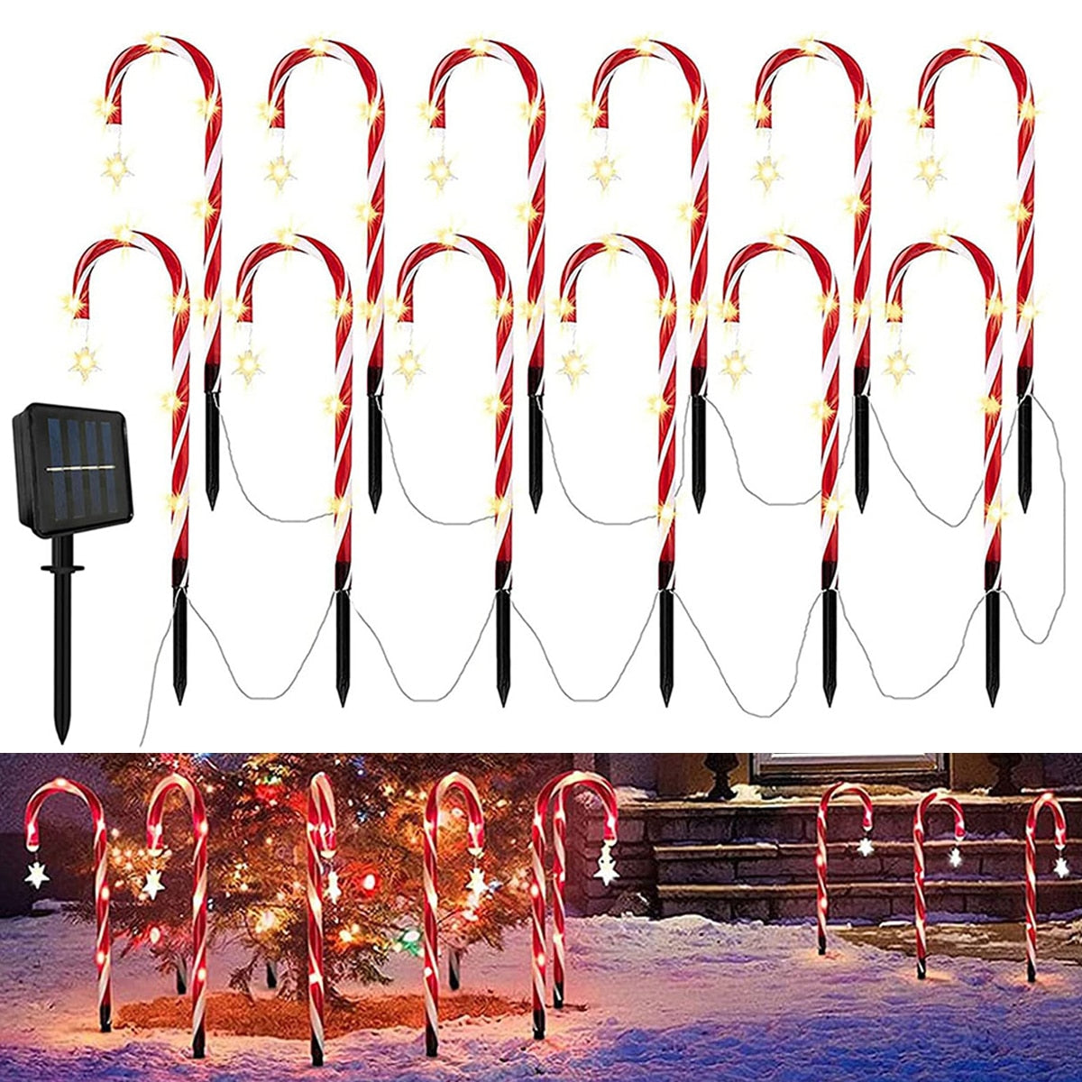 Norvo | Candy Cane Lane LED Solcellelampe