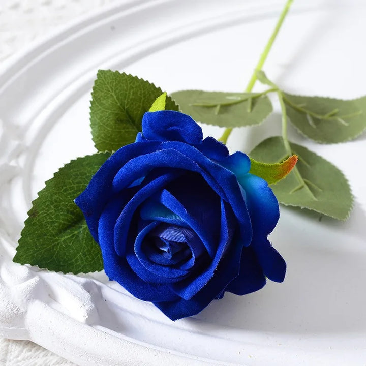 Norvo | 20 stykker Realistisk Fløyels Silke Rose Bukett