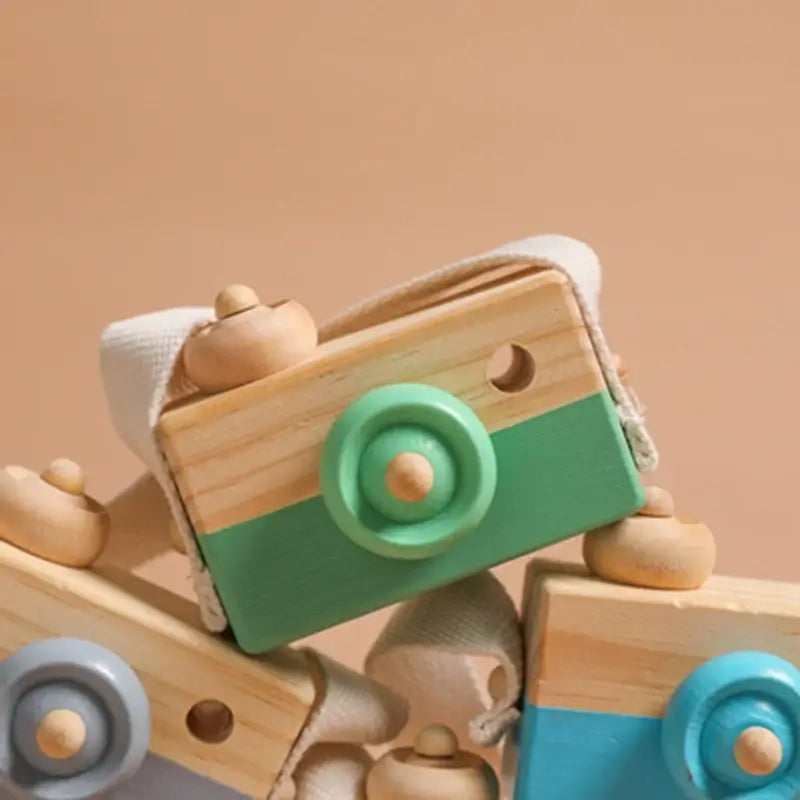 Norvo | EcoToys SnapWood | Oppdagelse gjennom lek - Treleketøykamera for kreative barn