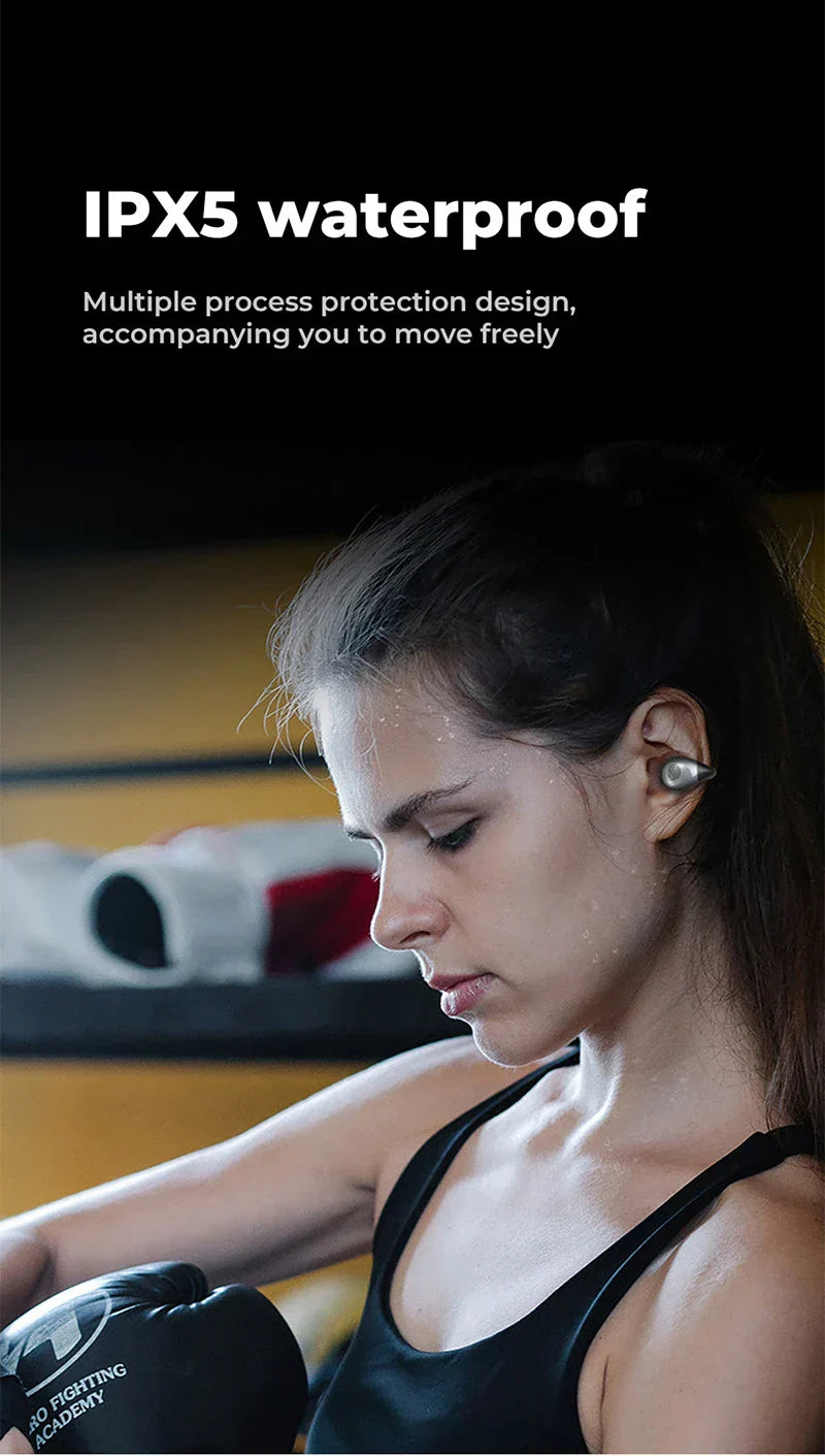 Super Lett Benledning Bluetooth Trådløse Sport Ørepropper Hodetelefoner Norvo