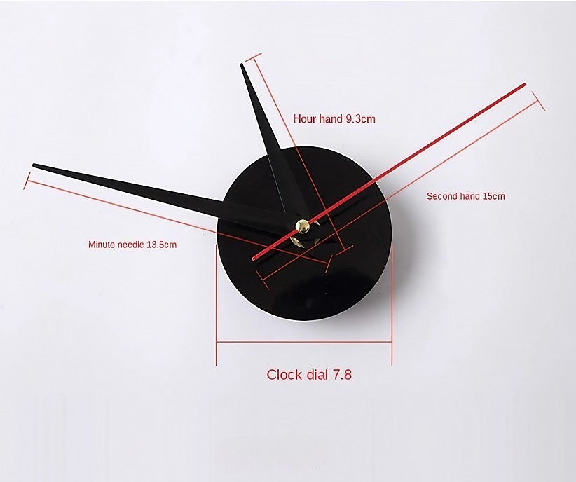Norvo | 3D-LED veggklokke – rammefri DIY design