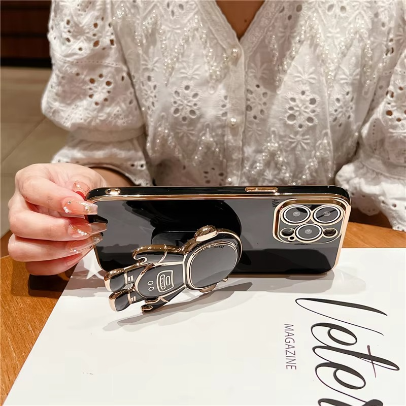 Norvo | Astronaut Kickstand Myk Etui for Ulike iPhone Modeller