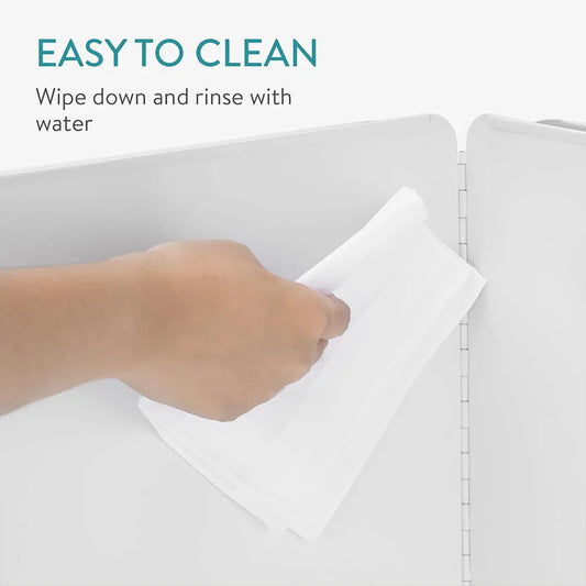 Norvo | Sammenleggbar rustfritt stål fett spruteskjerm 2-sidig olje beskytter – CookShield