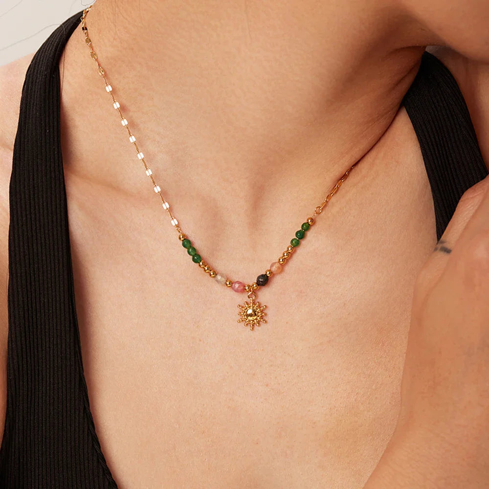 Norvo | Delikat Boho Inspirert Sol Anheng Kjede