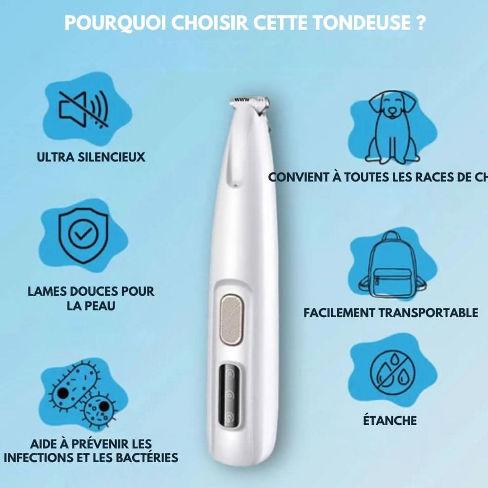 Norvo | SilentPet Trimmer – Stille pels trimmer for sensitive områder på hund & katt