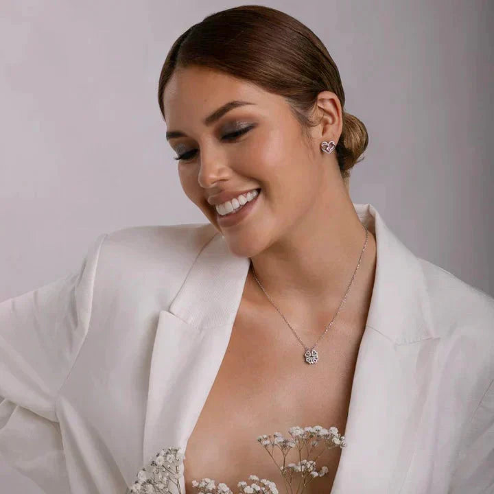 Norvo | Magnetisk Leaf & Hjerte Halskjede