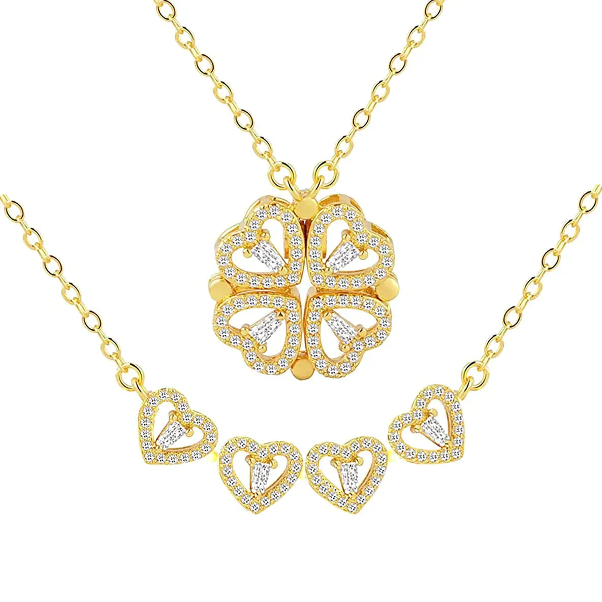 Norvo | Magnetiske klistremerker & Hjerte Halskjede