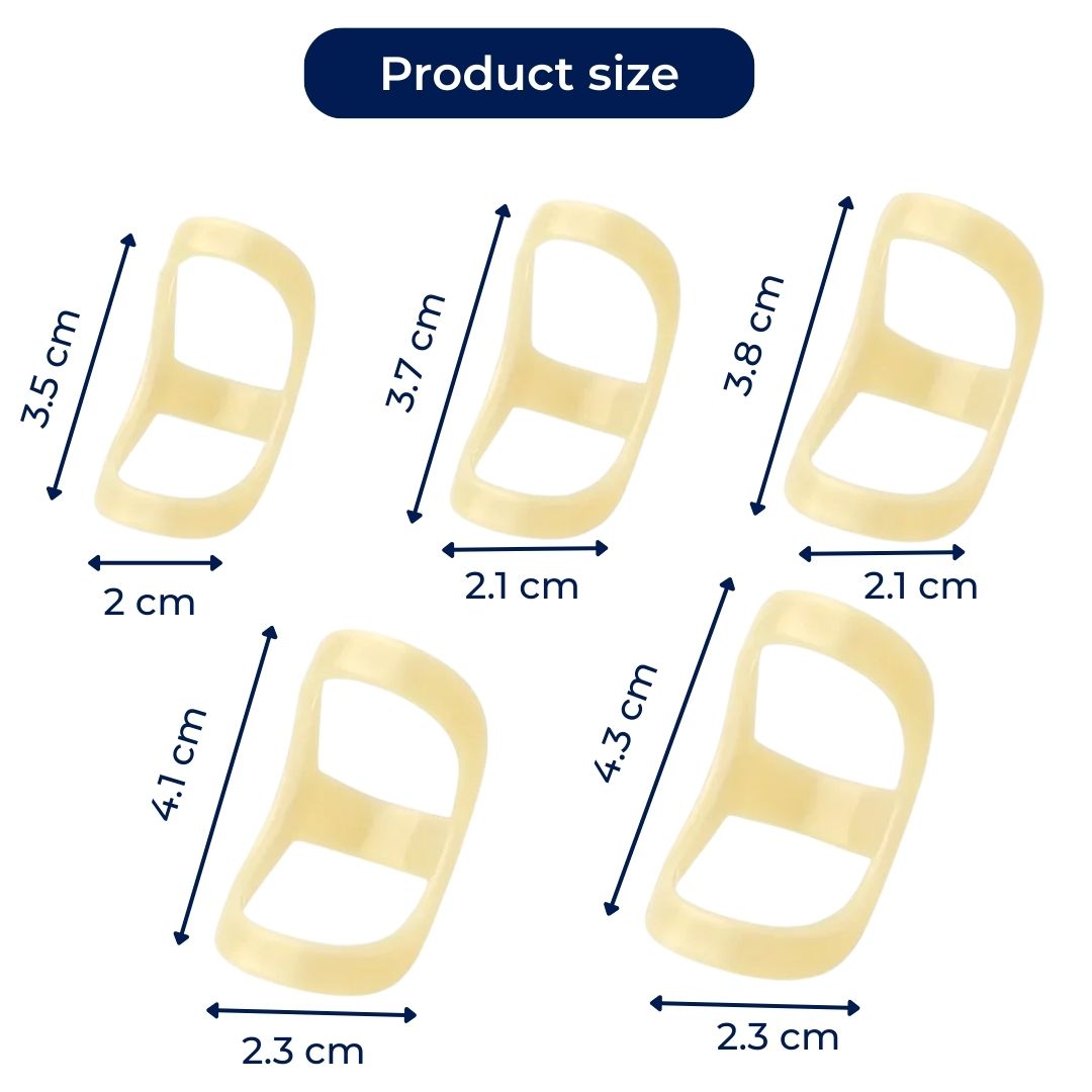 8 Ring Splint – Smertelindring Stabilitet – Vanntett Plast – Daglig Bruk for Fingerbelastning Norvo
