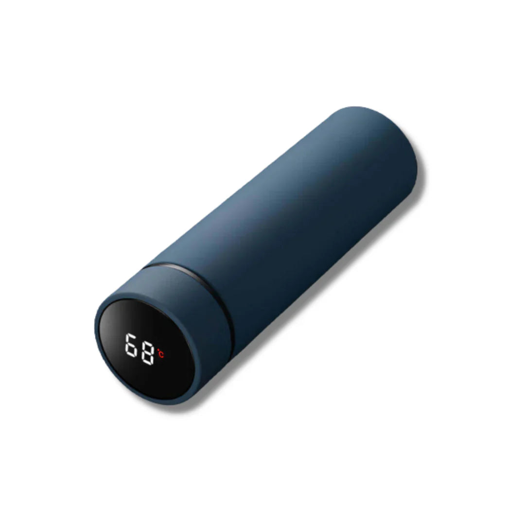 Norvo | Isolert Flaske med Digital Temperaturvisning – Rustfritt Stål Reisekrus for Varme og Kalde Drikker