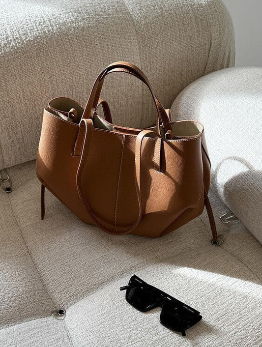 Norvo - Vintage Tote Bag damer | Romslig skulderveske på salg | Lær