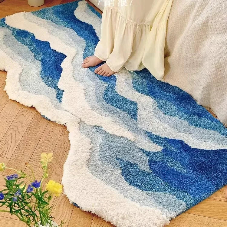 Soft Surf Antiskli Plys Bølgeteppe | Norvo