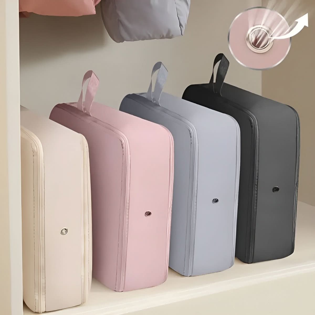 Norvo | Kompresjonslagringsposer for klær og sengetøy med opptil 50% volumreduksjon