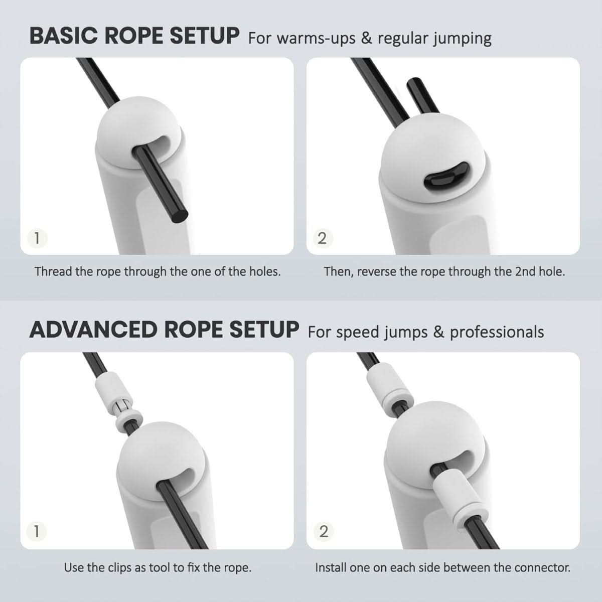 Norvo | Digital hoppetau med kaloriz teller & justerbar lengde