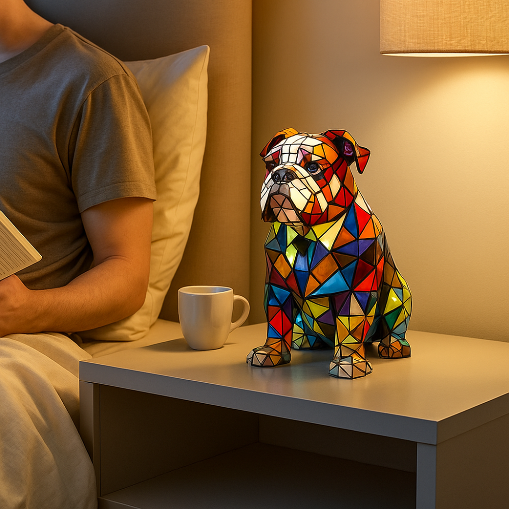 Norvo | Bølgen Glasslampe Hundedesign Moderne Dekorativ Bordbelysning