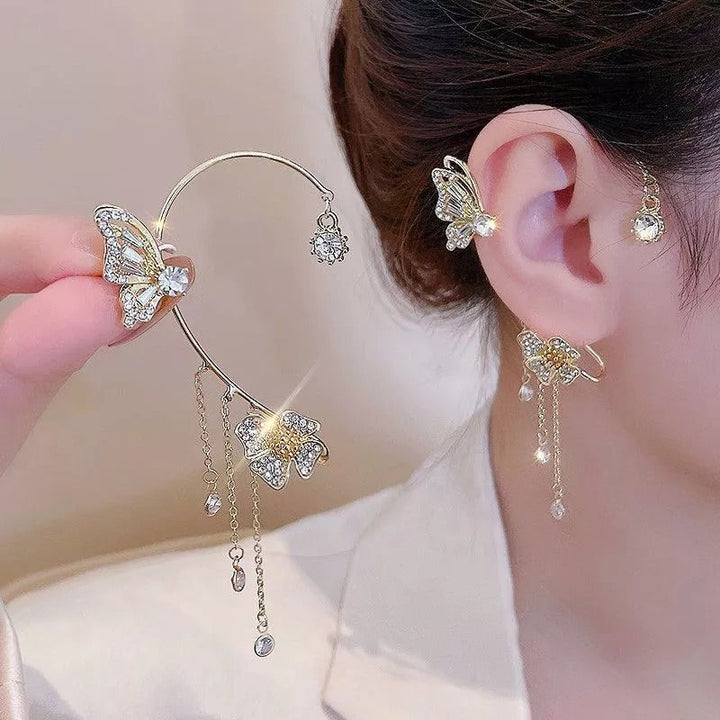 Norvo | Elegant uttalelsesøredobber med sommerfugldesign og glitrende zirconia