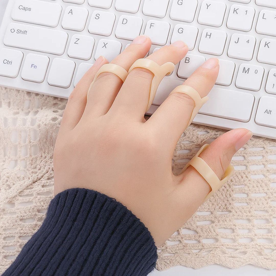 8 Ring Splint – Smertelindring Stabilitet – Vanntett Plast – Daglig Bruk for Fingerbelastning Norvo