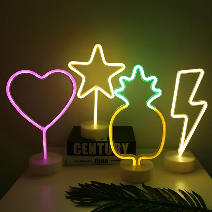 Norvo Light - Hjem og Bar Dekor Neon Lysende Skilt med Base