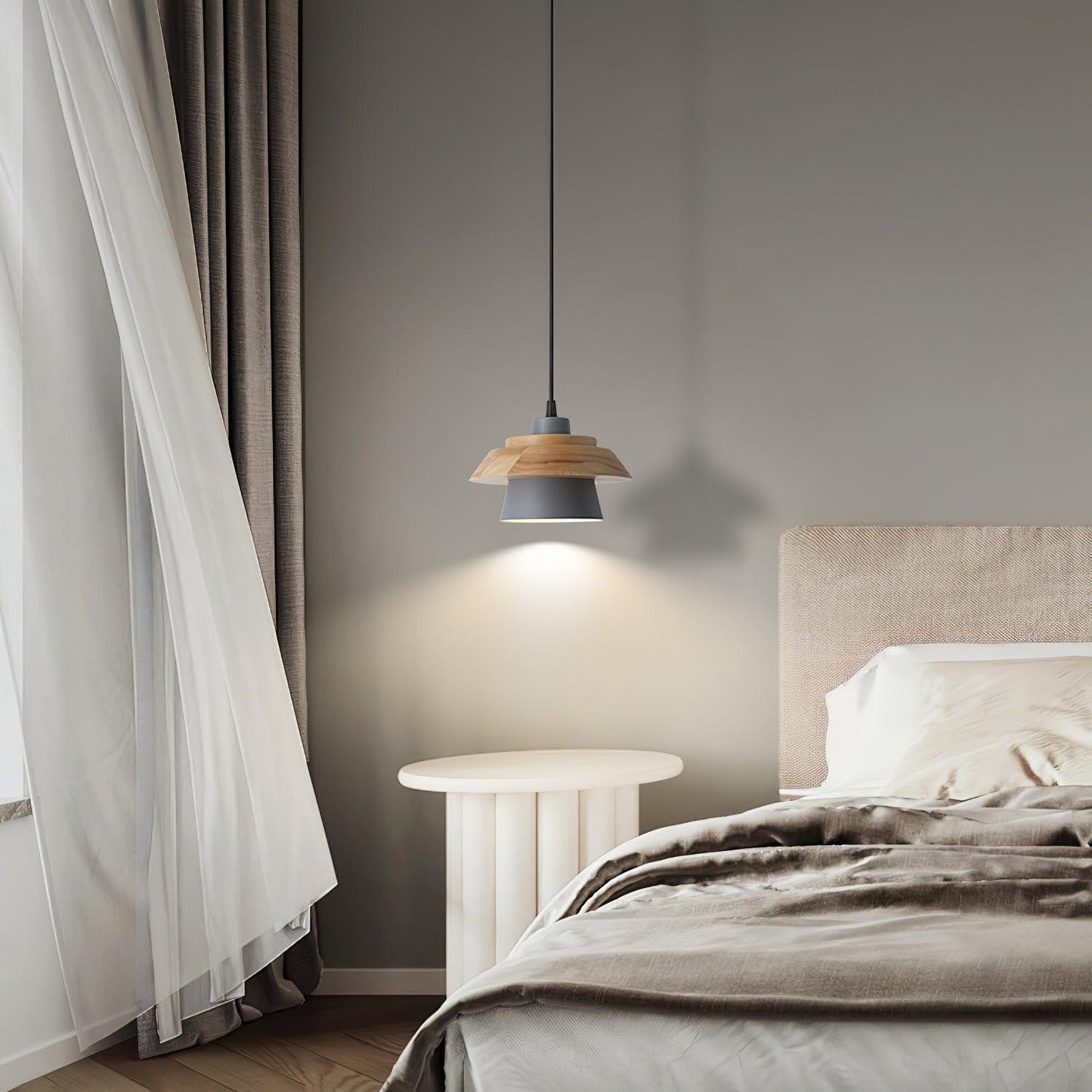 Norvo | NordicMacaron Luksus Taklampe - Skandinavisk Design med Trefinish