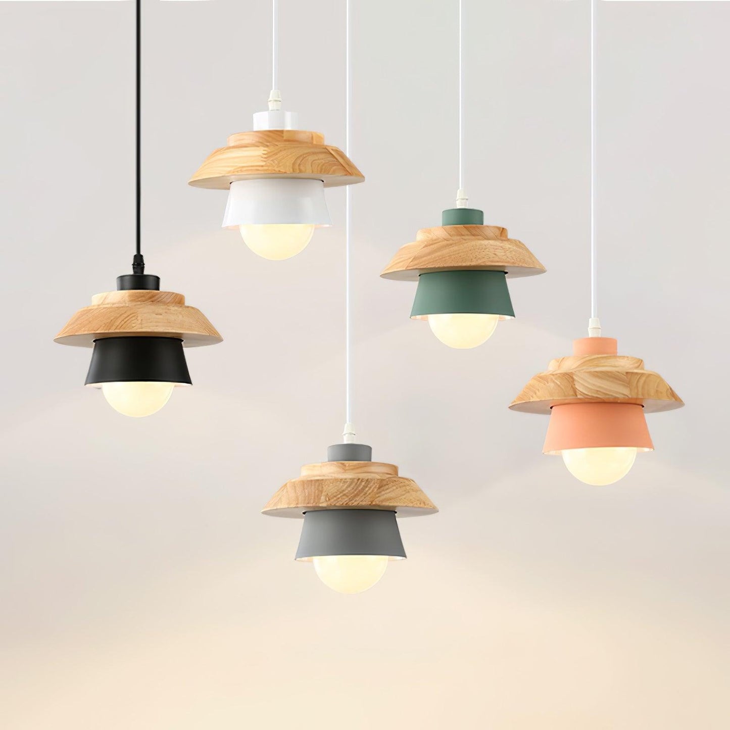 Norvo | NordicMacaron Luksus Taklampe - Skandinavisk Design med Trefinish