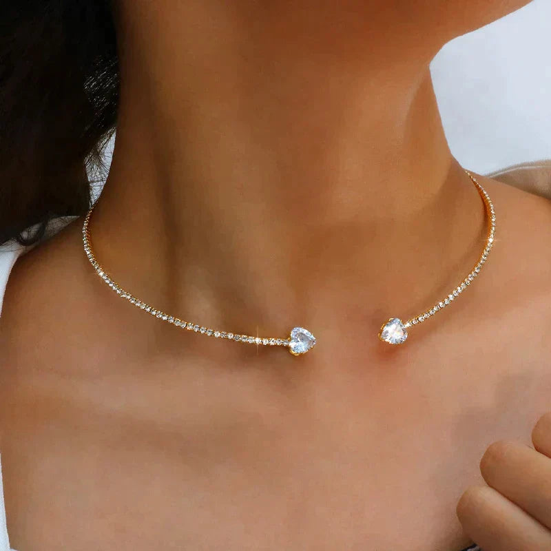 Strålende Choker-Halskjede med Vakre Steiner | Unik Tilbehør! Norvo