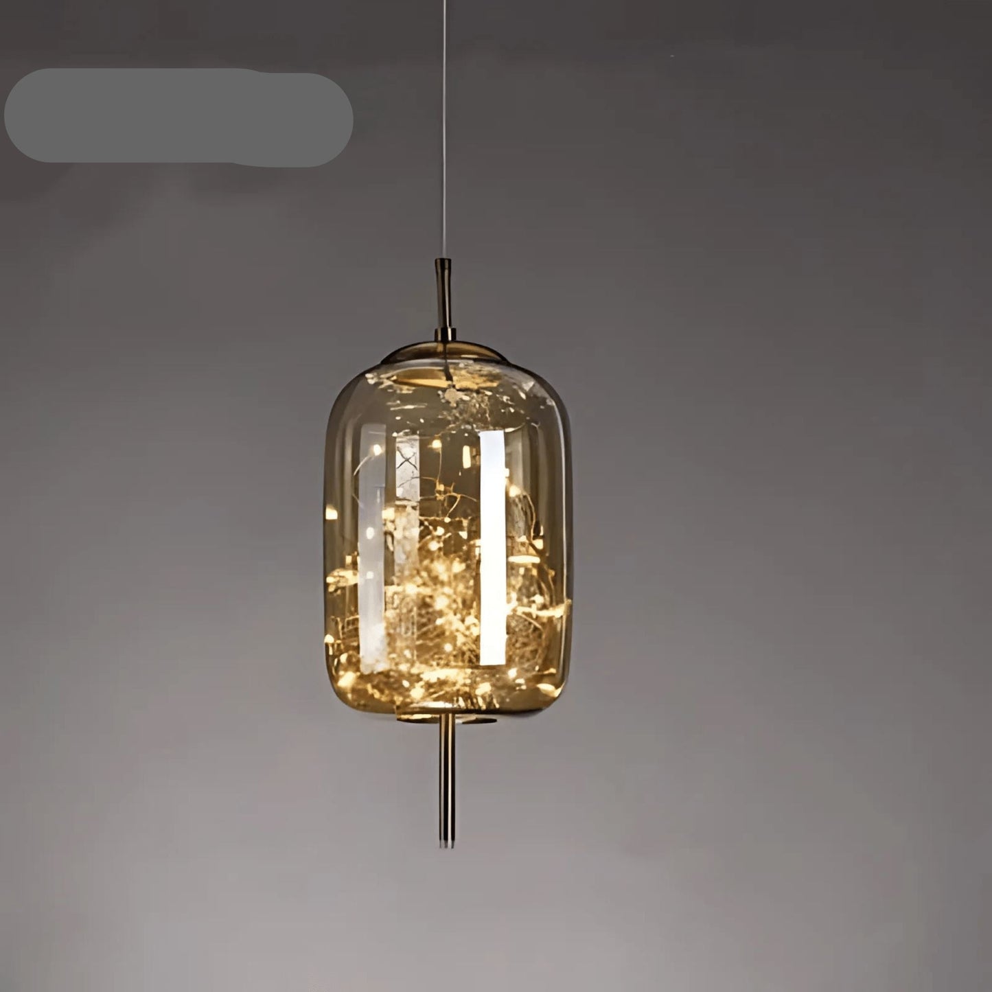 Norvo | Elegant hengende lampe med glasskjerm og fe-motiv