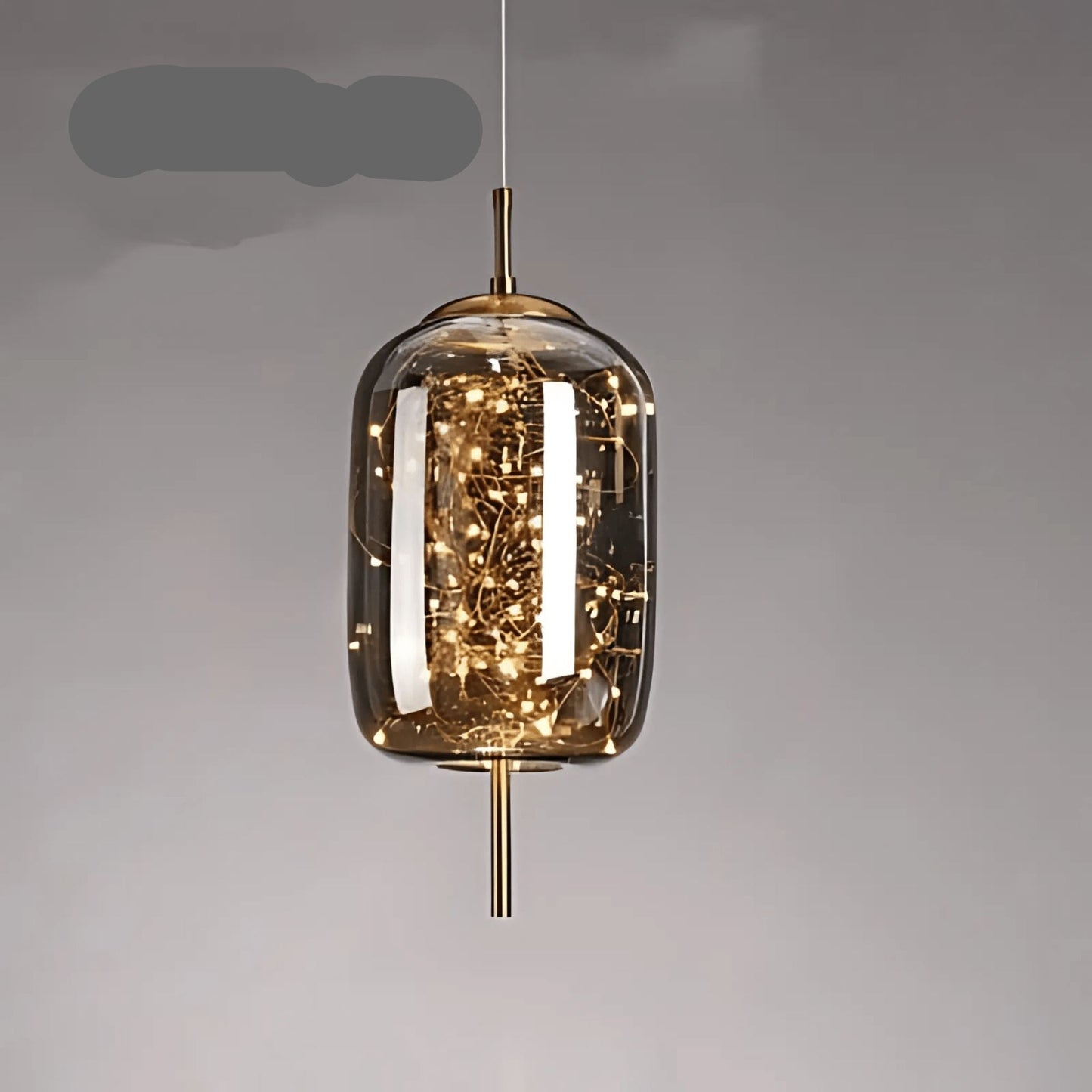 Norvo | Elegant hengende lampe med glasskjerm og fe-motiv