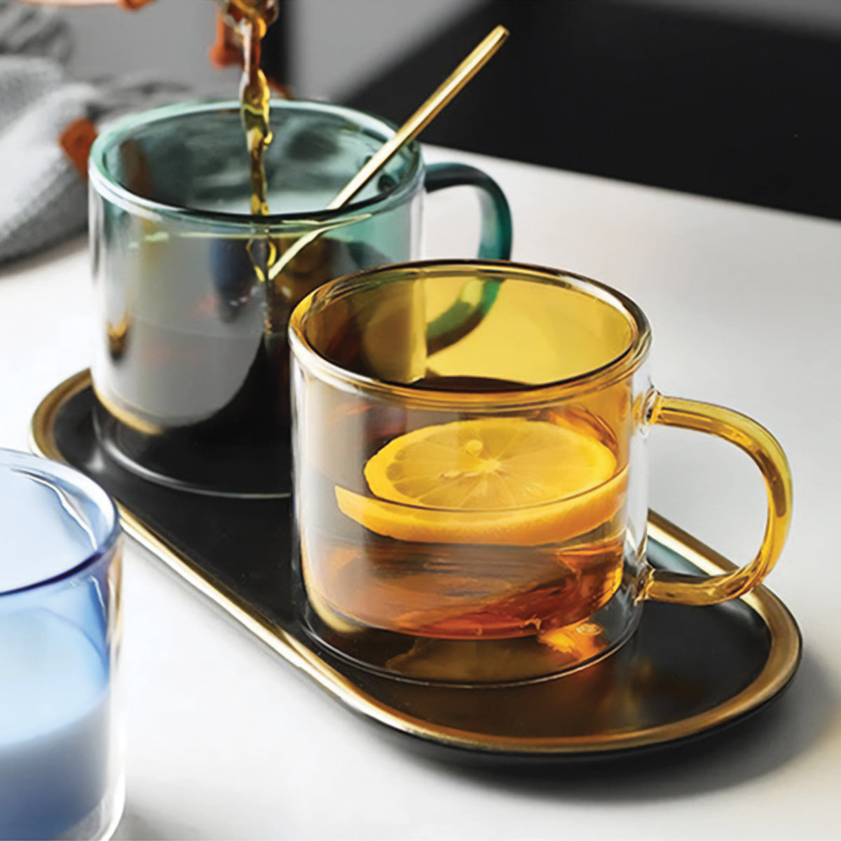 Norvo | DoublyMug | Farget glasskrus for varme drikker