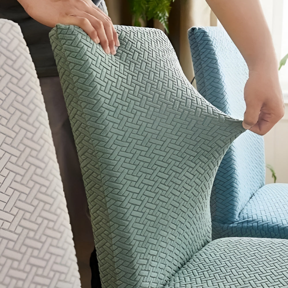 Norvo | Sylva Jacquard Fløyel Stretch Spisestoltrekk