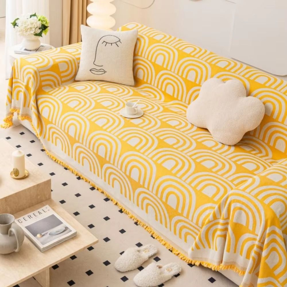 Norvo | Symmetrisk Halvbue Chenille Sofa Deksel