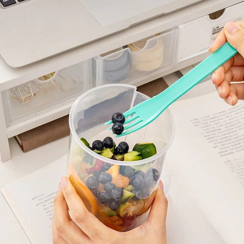 Norvo | Salatbeholder - Takeaway-salat - Praktisk og stilfull - Ideell for travle mennesker