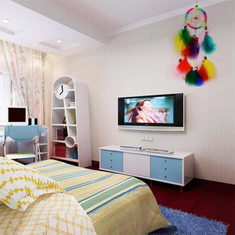 Norvo | Enkel kreativ hjemmeinnredning ornament drømmefanger bilanheng (Hvit)