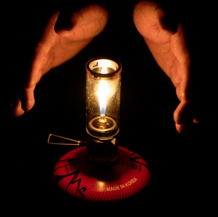 Norvo | BRS-55 Utendørs Campingbelysning Mini Damplys Telt Gass Løs Stearinlys